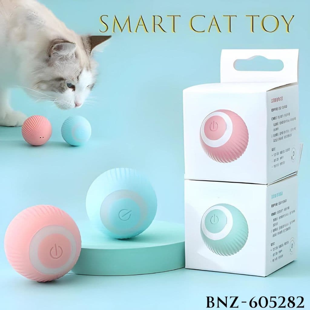 Bola mágica rolante automática (605282) para Gatos e Cães filhotes Brinquedo interativo eletrônico