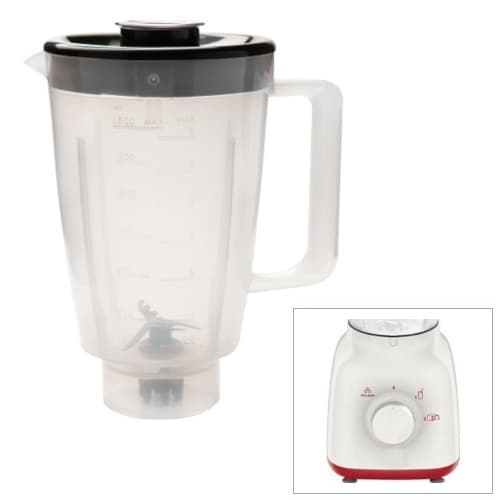 Copo Liquidificador Clean Translúcido Walita Daily RI 2101 2102 2103 - Tampa Preta, 1,5L