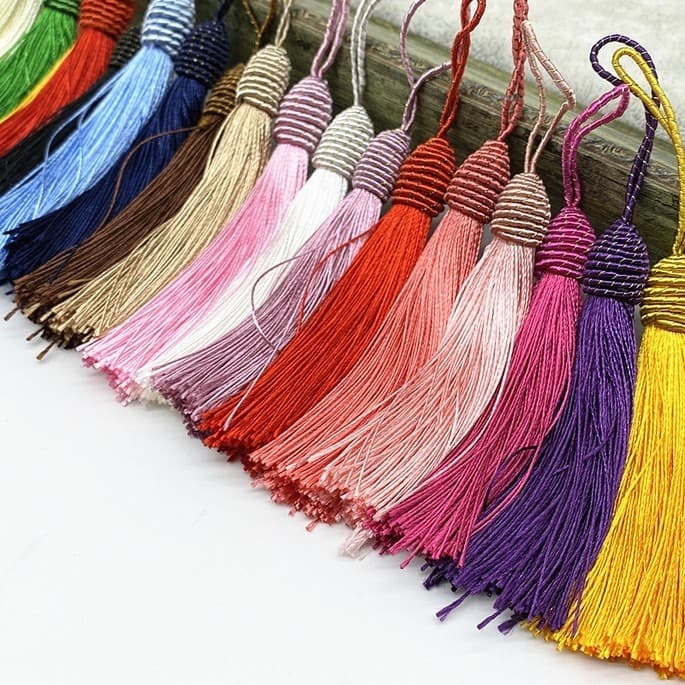 Aplique Pingente Tassel Tulipa MISTO 50un | Tassel de Luxo | "Tacel" de 9cm | Kit