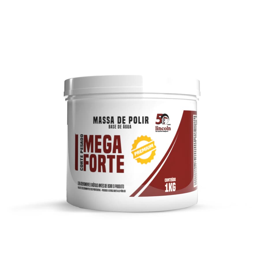 Massa de polir premium base água 1kg Lincoln