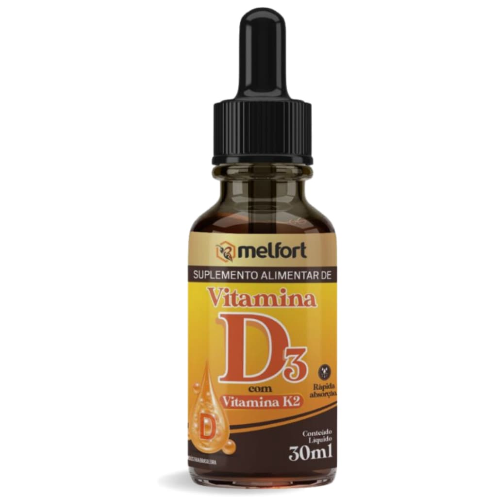 Vitamina D3 + K2 Liquida - 2000UI por Gota 30ml .