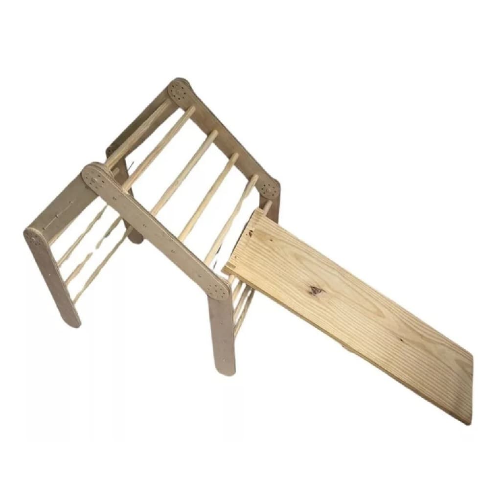 Triangulo Pikler Articulado Infantil Duplo + Rampa CM2004R