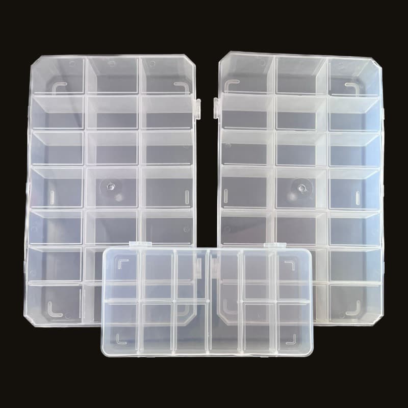 Kit. 2 Caixas 21 Divisões + 1 Caixa 11 Divisões