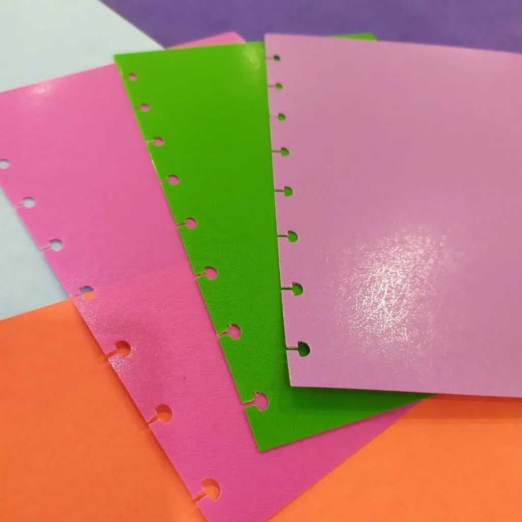 Capa para Caderno de Disco PVC (frente e verso)