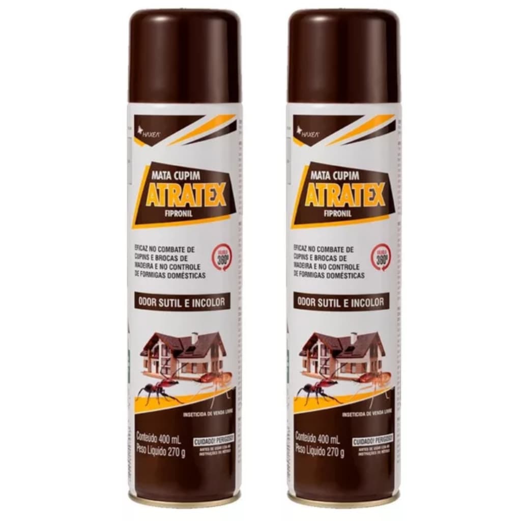 Cupincida Atratex Mata Cupim e Formiga Aerosol 400ml Kit Com 2un