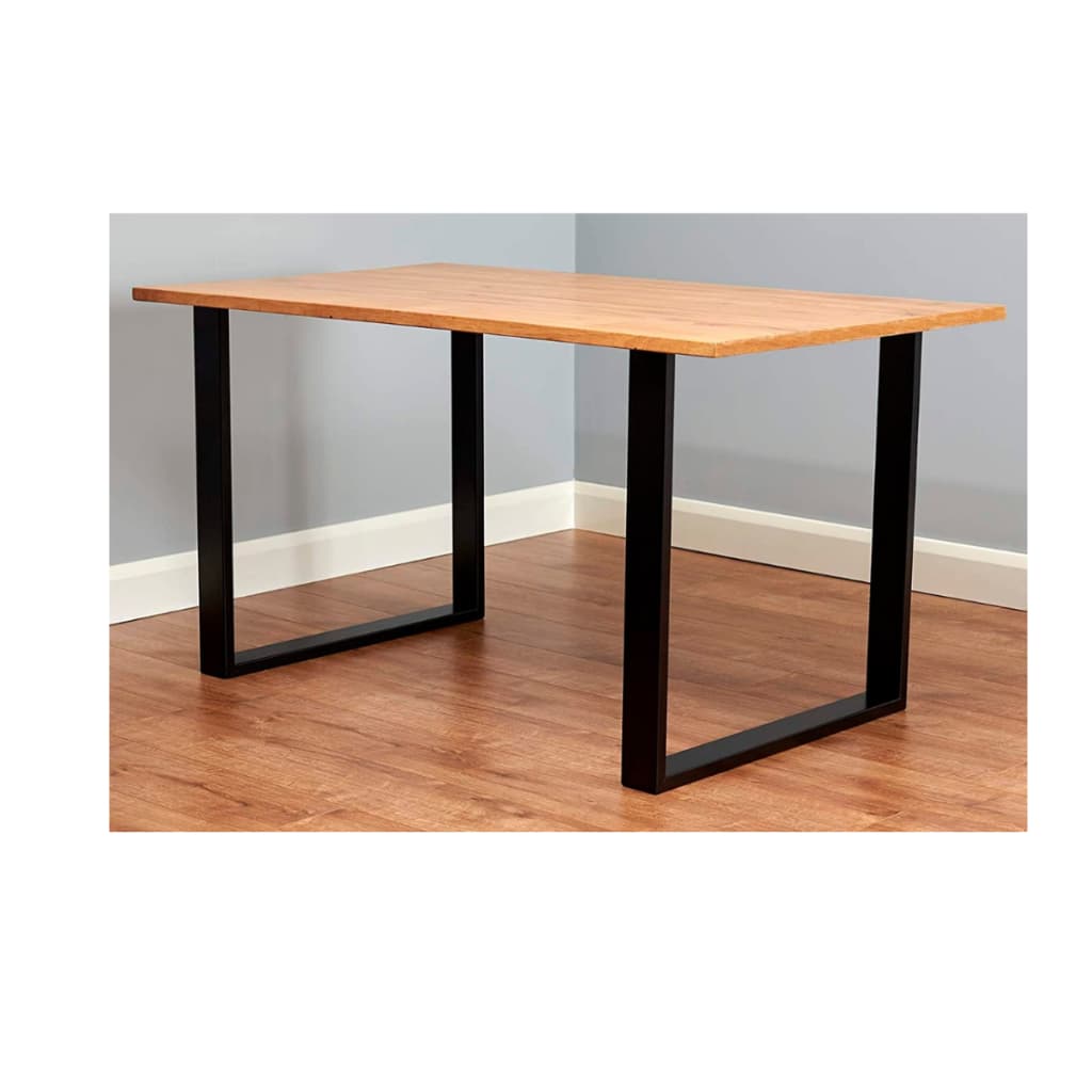 Pé Base para mesa 75x40 Cm Industrial Quadrado Tubo Metalon 2pcs