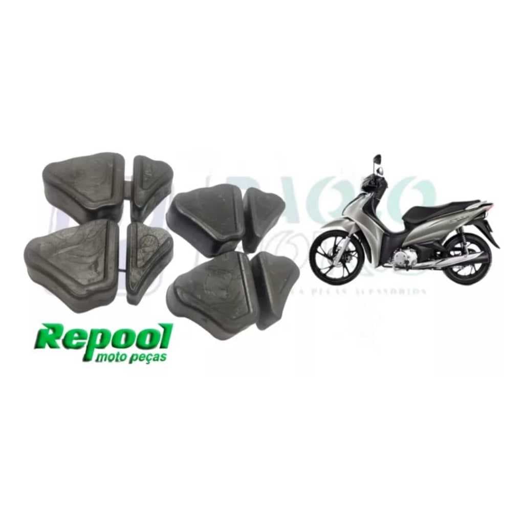 Kit Bucha Coxim Coroa Kit C/4 Pçs Biz 125 2006 A 2023 Marca: REPOOL