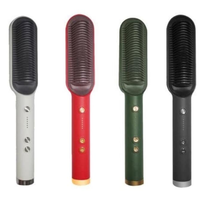 Escova Alisadora Bivolt 5 em 1 - Alisa, Hidrata, Modela, Alinha e Anti-Frizz
