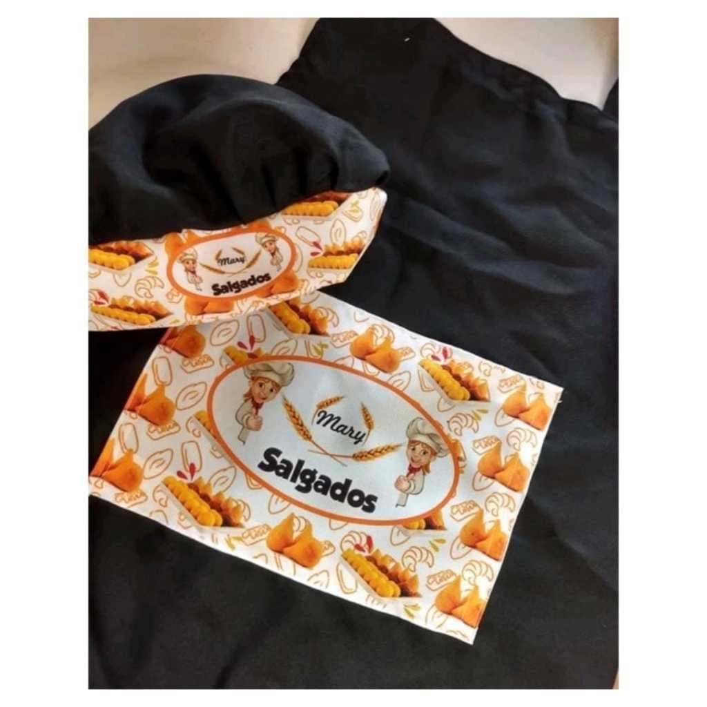 Kit Avental e Touca Personalizados