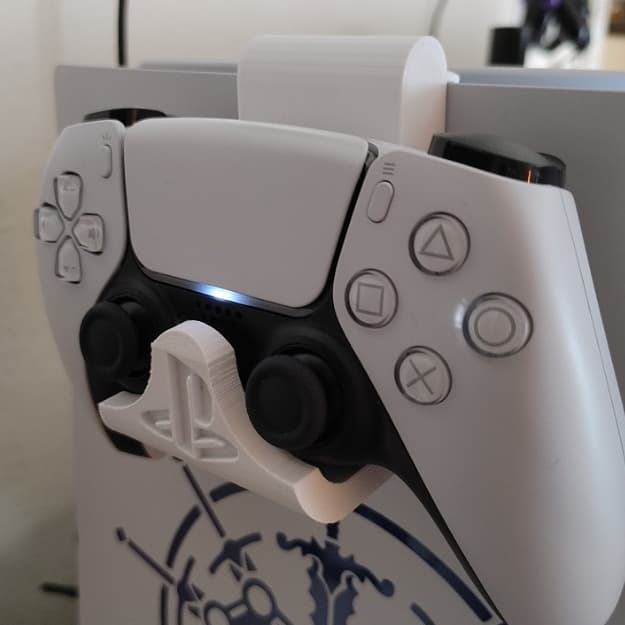 Suporte Para 1 Controle Lateral Compatível Com Ps5 Cor Branco fosco