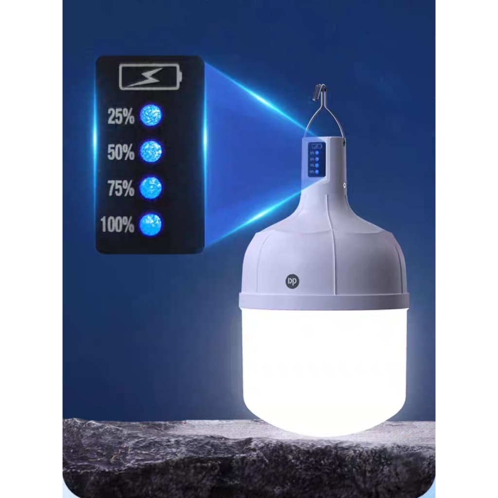 Lâmpada Led Bulbo Luz Emergência 38w 4000mah Usb Recarrega