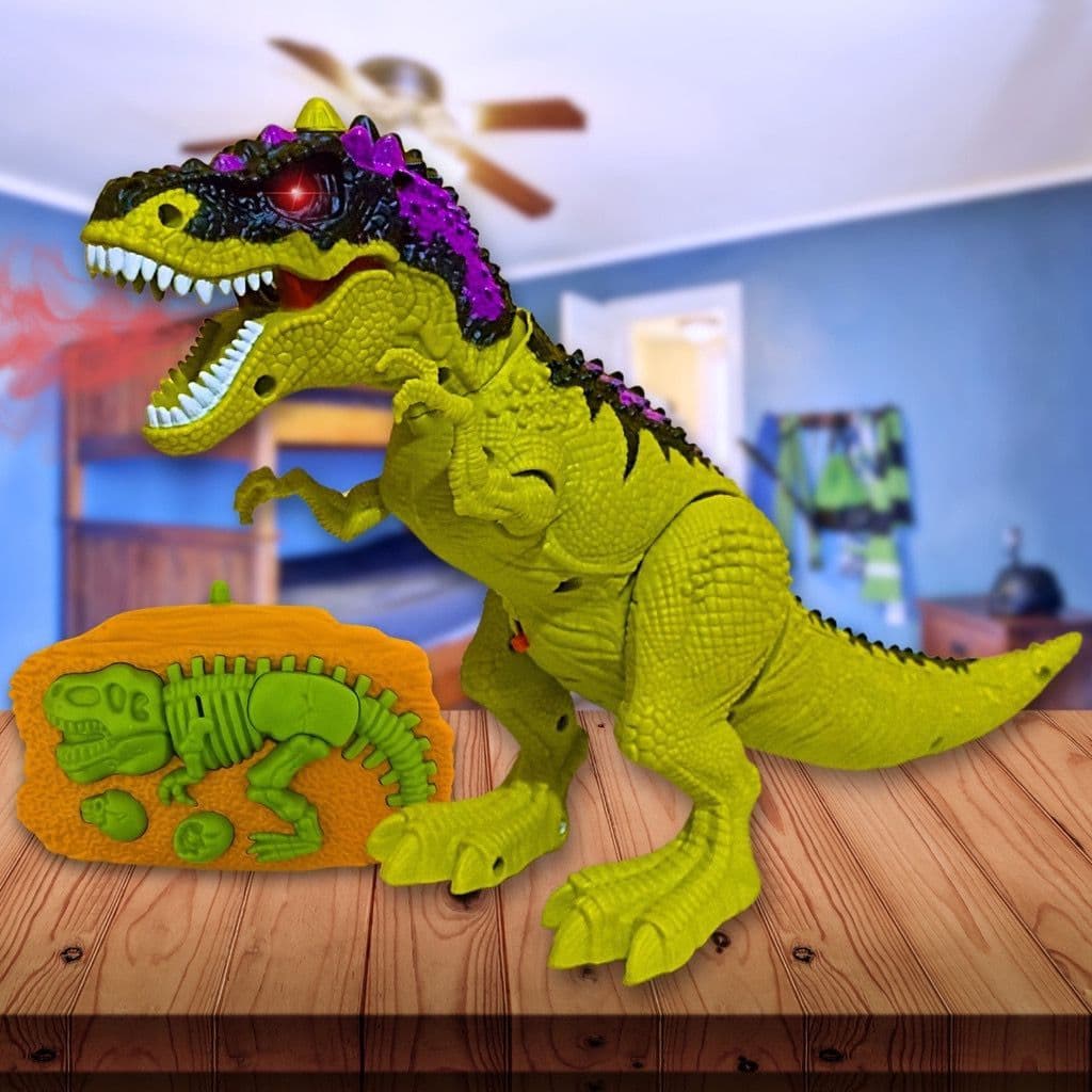 Tiranossauro Rex Dinossauro De Controle Remoto Com Fumaça