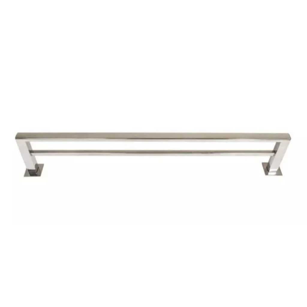 PORTA TOALHA DE BANHO DUPLO INOX POLIDO