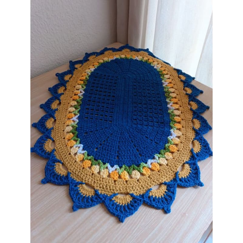 TAPETE DE CROCHÊ  tamanho 70x50