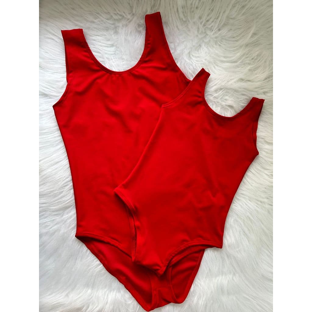 Collant infantil balé vermelho