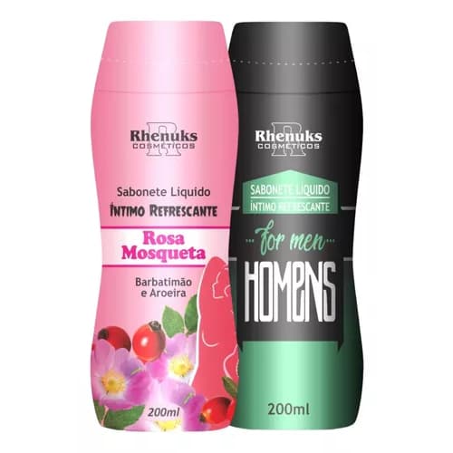 Kit Sabonete Íntimo Rosa Mosqueta E For Men 200ml