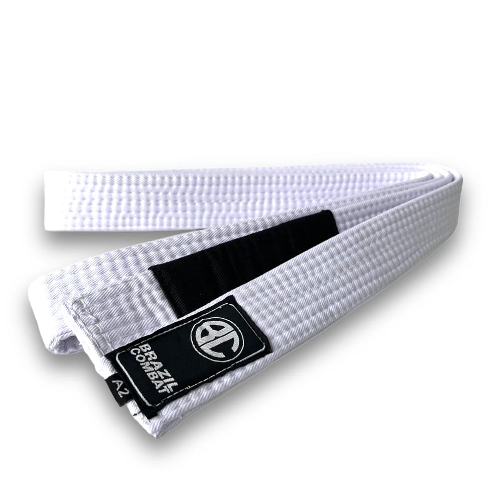 Faixa Branca Brazil Combat BJJ Jiu Jitsu Ponta Preta