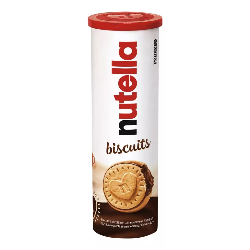 Biscoito Recheio Creme de Avelã Nutella Tubo 166g Importado