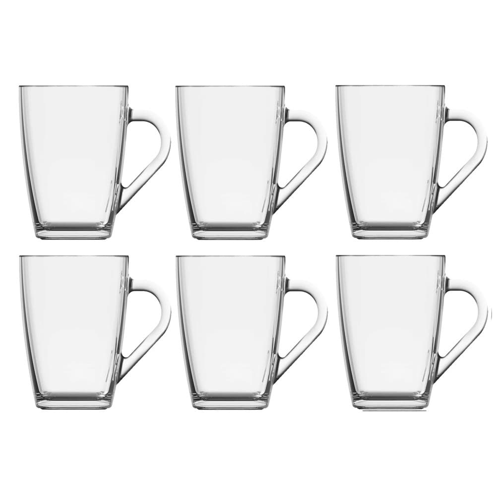 Jogo de Canecas 300ml, Quadre vidro Nadir, para capuccino.