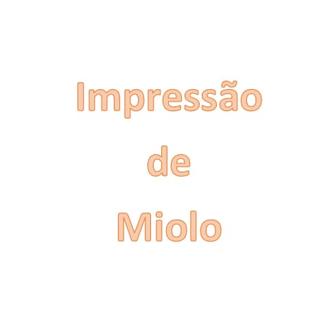 Impressão de Miolo