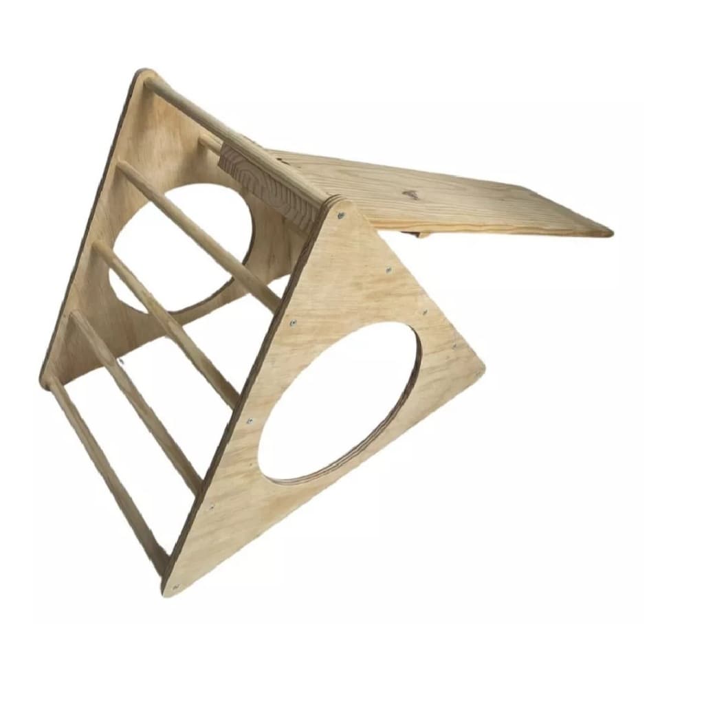 Triangulo Pikler Fixo Infantil Com Rampa Montessoriano CM9005RAO