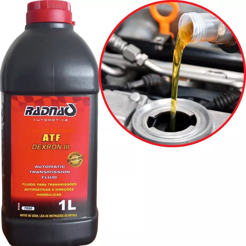 1 Litro Óleo De Transmissão Mineral Atf Dexron 3 Radnaq