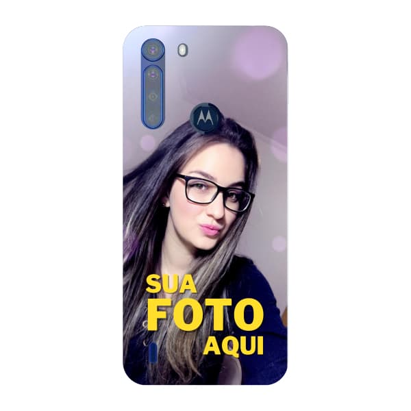 Capinha para Moto One Fusion Anti Impacto Personalizada - Com Foto