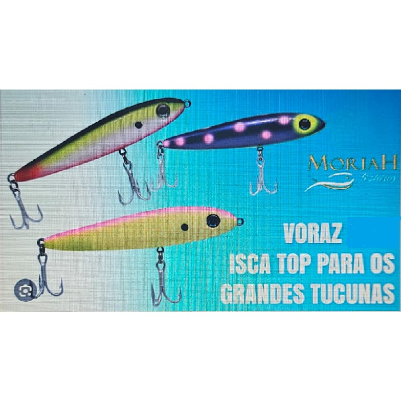 Isca Artificial Moriah Voraz  - 11,8cm 20gr De Superfície sem Ratlin