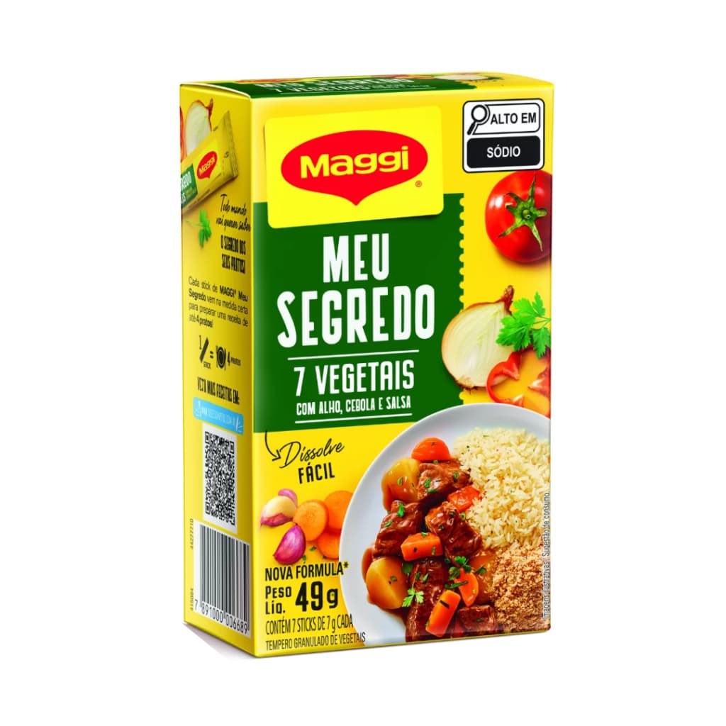 Tempero MAGGI Meu Segredo 7 Vegetais 49g