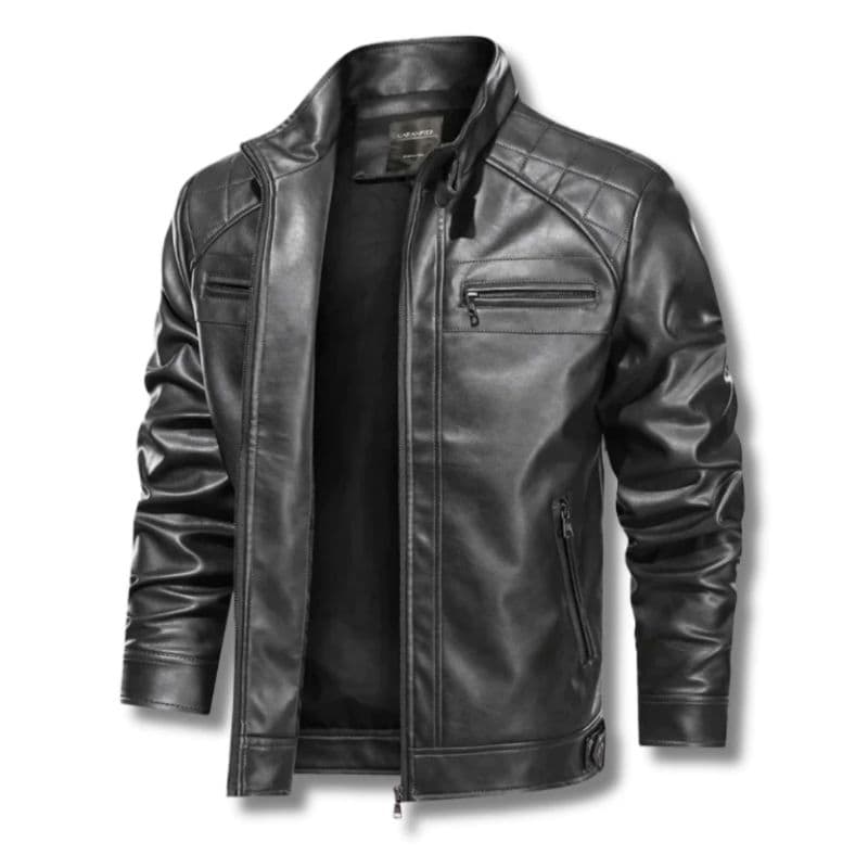 Jaqueta de Couro Masculina inverno Resistente Elegante Clássica