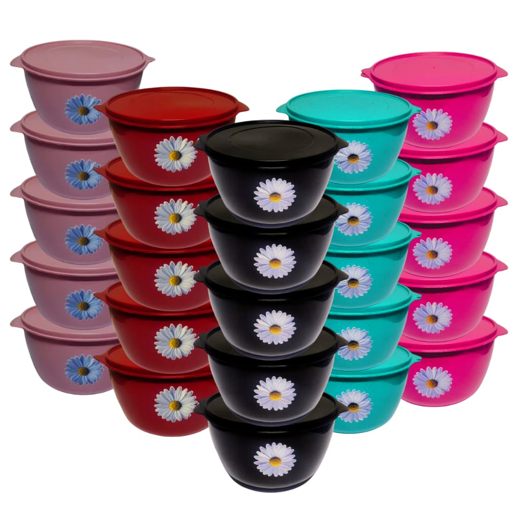 KIT 5 PEÇA SALADEIRA PERSONALIZADA MARGARIDA