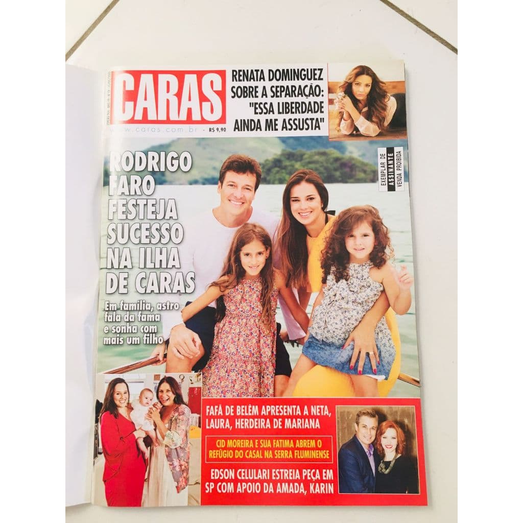 Revista Caras Rodrigo Faro