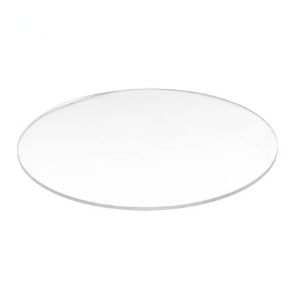 Placa Acrilico Transparente Redonda 60x60 cm 2 mm
