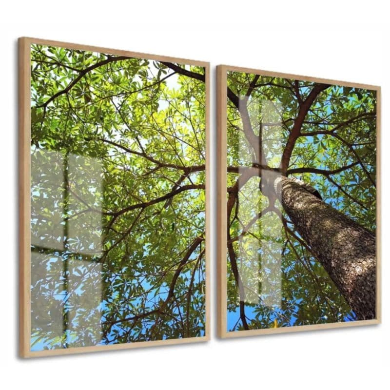 kit 2 Quadros Decorativos Árvore