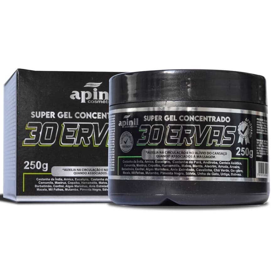 Gel Super Concentrado 30 Ervas Apinil (alívio de dores musculares) 250g Arnica