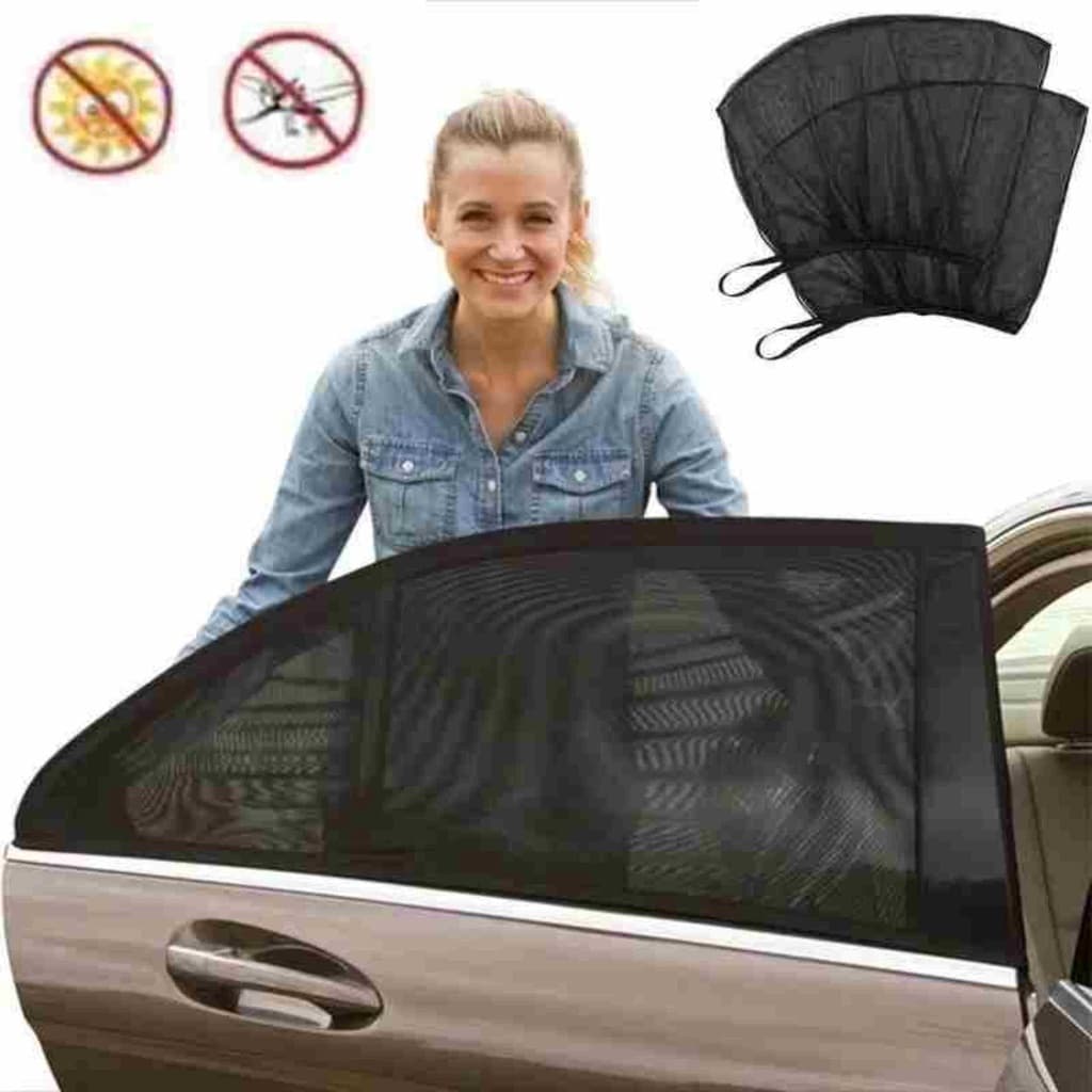 Kit 2 Capa Cortina Proteção Solar Anti - UV Vento Protetora Crianças Janela Carro P/espaço de privacidade pessoal
