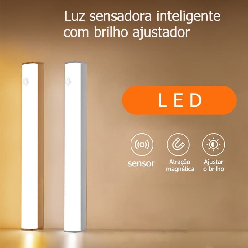 20CM - 30CM - 50CM Luz LED Sem Fio sensor De Inteligente Do Guarda-Roupa Quarto De Conveniência Carregamento USB