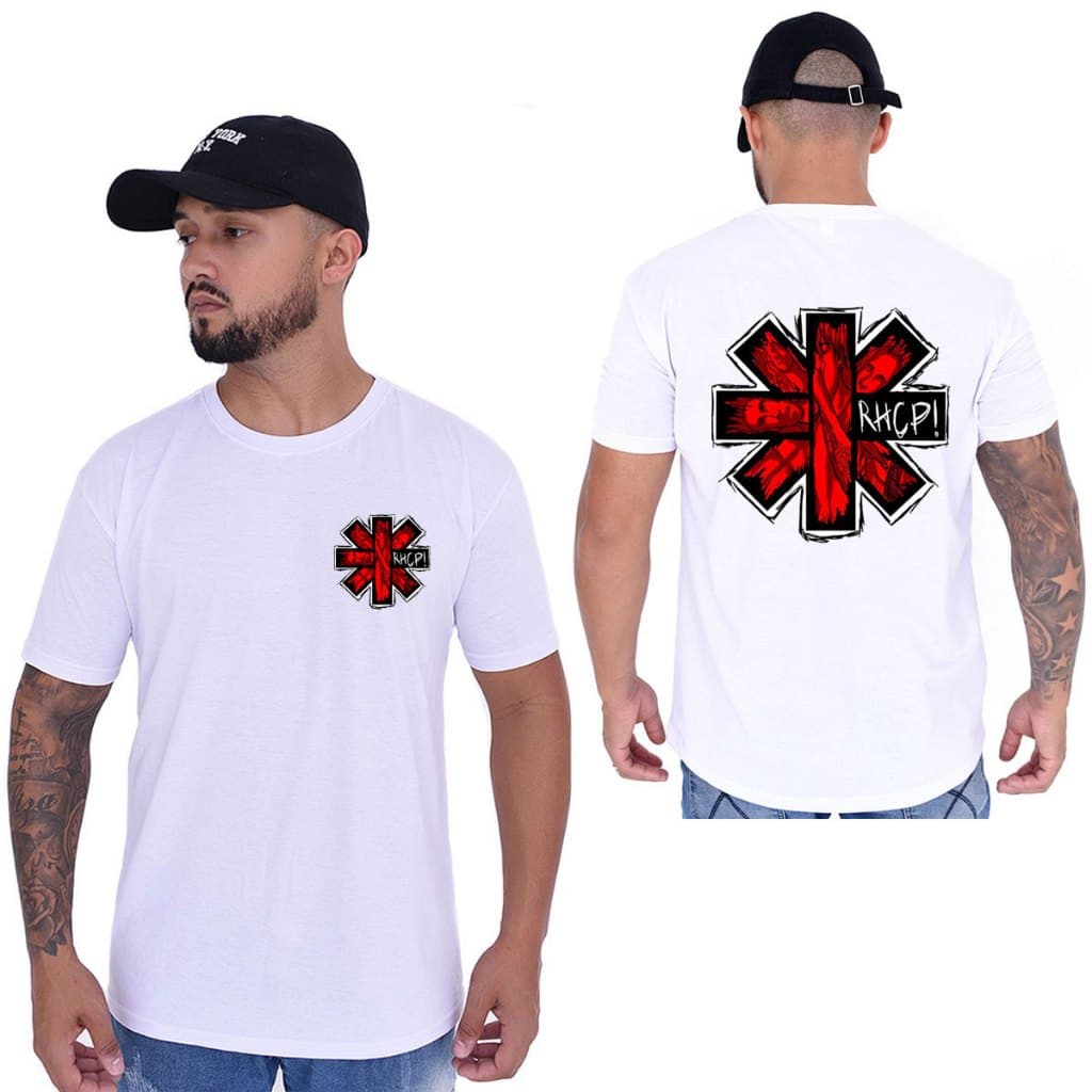 camiseta red hot chilli peppers banda musica rock californication lançamento top