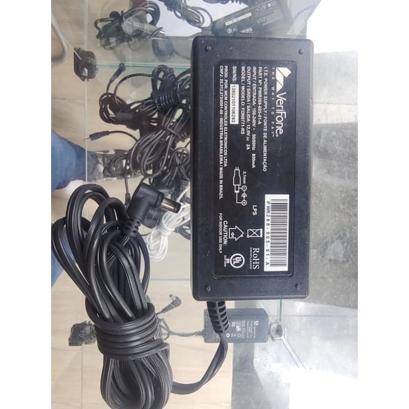 Fonte Verifone 12v --- 2a Modelo Fon0771 Rs Máquina Cartão