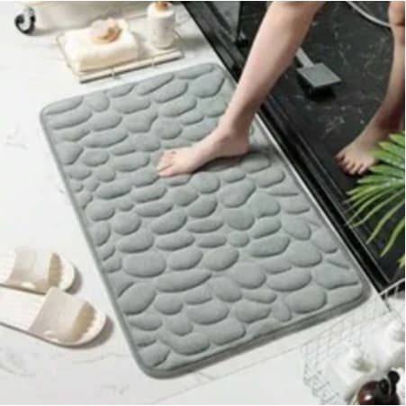 Tapete De Banheiro Soft Macio Secagem Rápida 60x40cm microfibra antiderrapante para cozinha ou banheiro e quarto absorvente macio