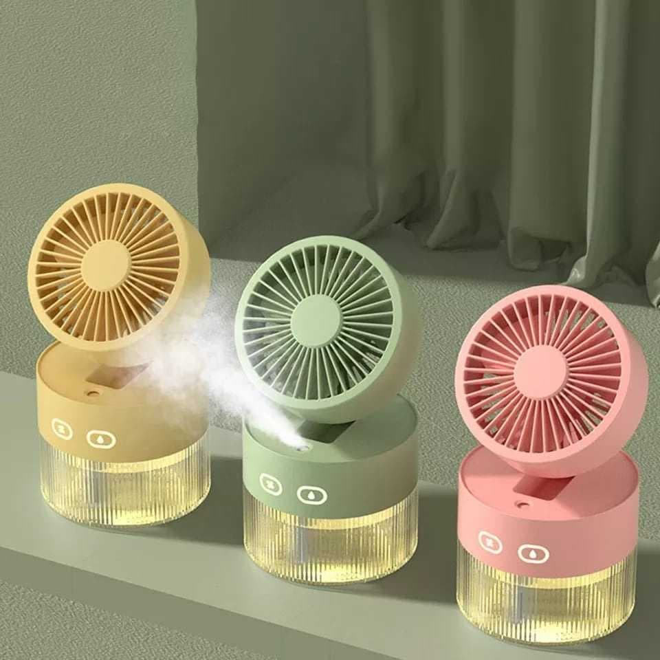 Mini Ventilador De Ar Port á til Pulverização De Água Resfriamento USB  KHS-1205