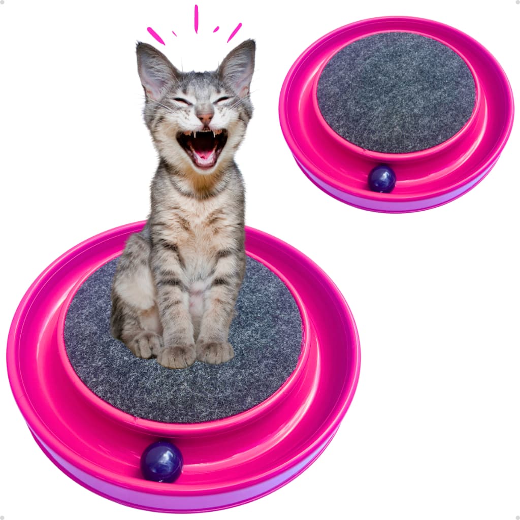 Arranhador Redondo Com Bolinha Interativo Antiestresse Para Gatos CatMiau