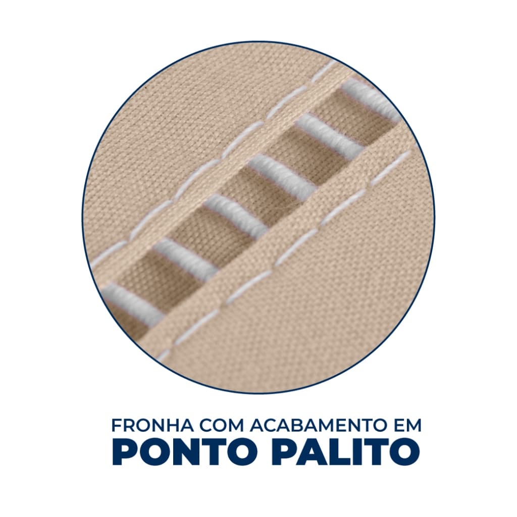 Fronha Avulsa Micropercal 400 Fios 50 cm x 70 cm com Ponto Palito