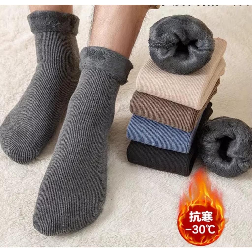 Meia T茅rmica Kit 2 pares feminina inverno - pelucia quentinha