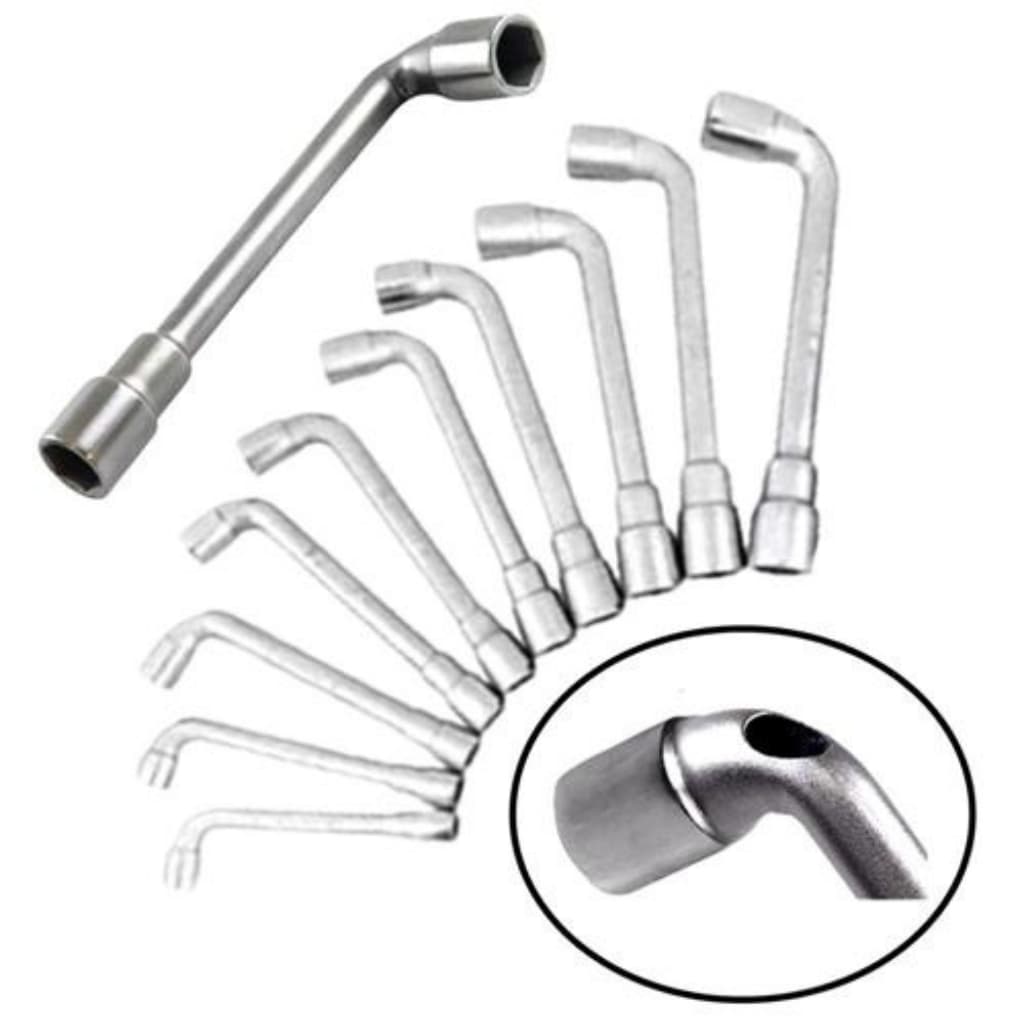 Jogo De Chave Tipo L Biela Furo 15mm a 22mm 8 Unidades 15mm 16mm 17mm 18mm 19mm 20mm 21mm 22 mm Kit com chaves grandes