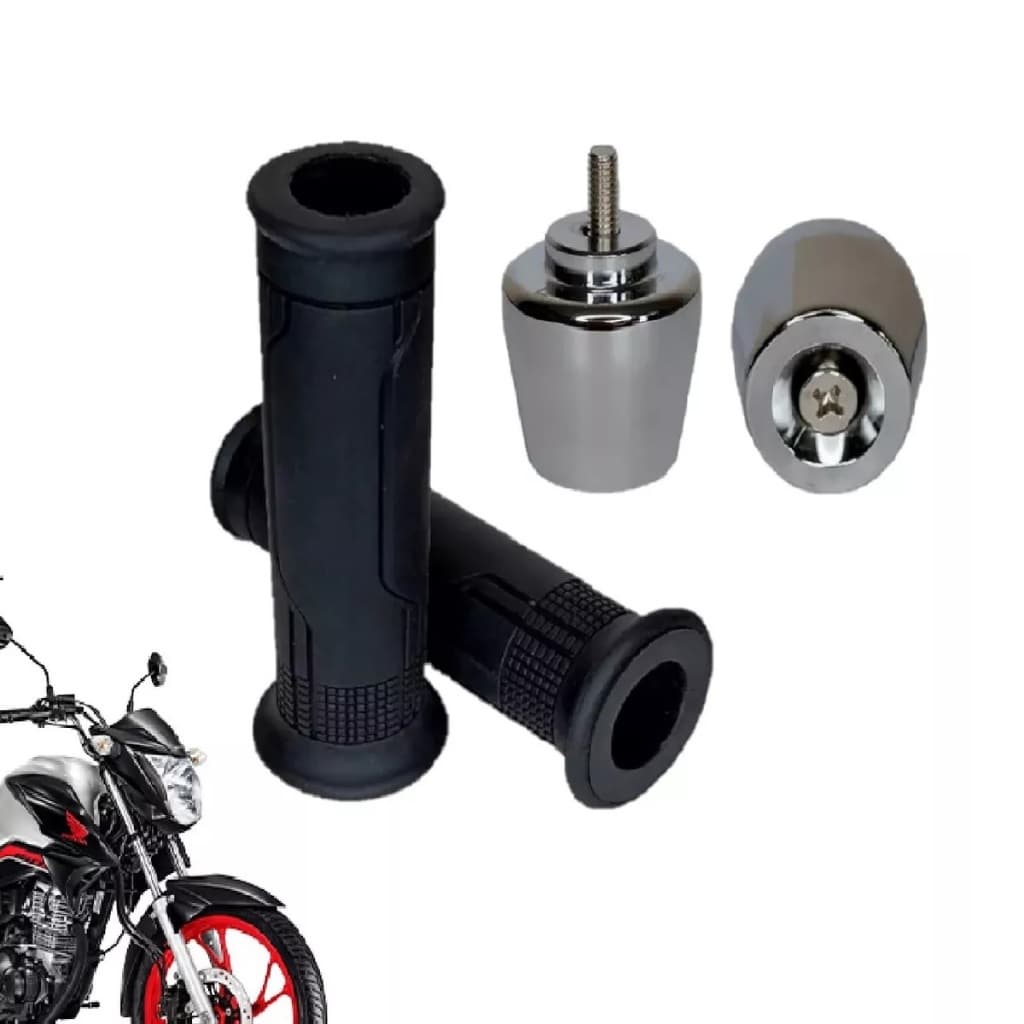 Kit Para Moto Peso de Guidão PCX + Par de Manopla Cargo 160 Reforçado Luvinha