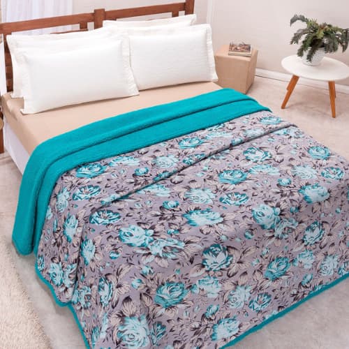 Manta Dupla Face Cobertor Coberta Casal Queen Luxo 2,50cmx2,20cm