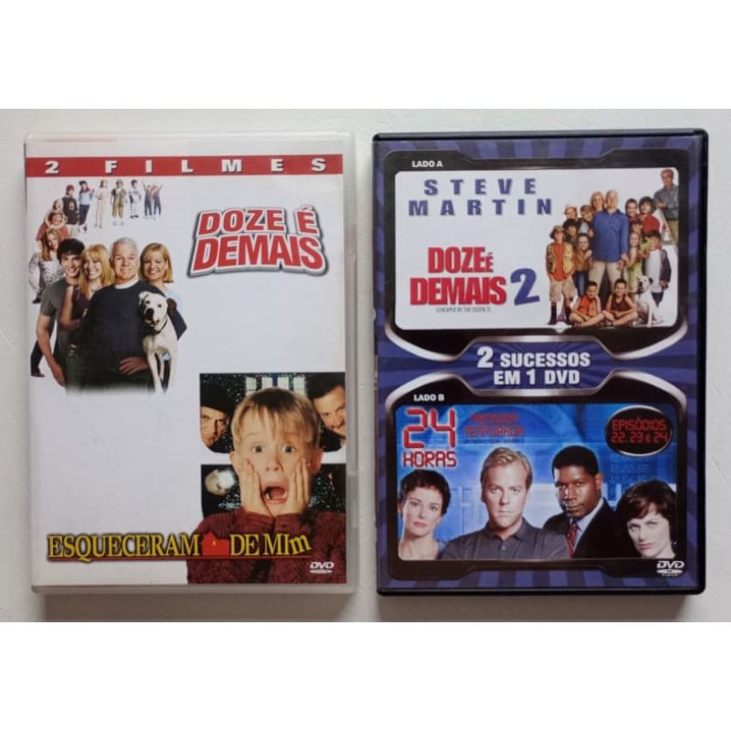 Dvd Esqueceram de mim e Doze é demais