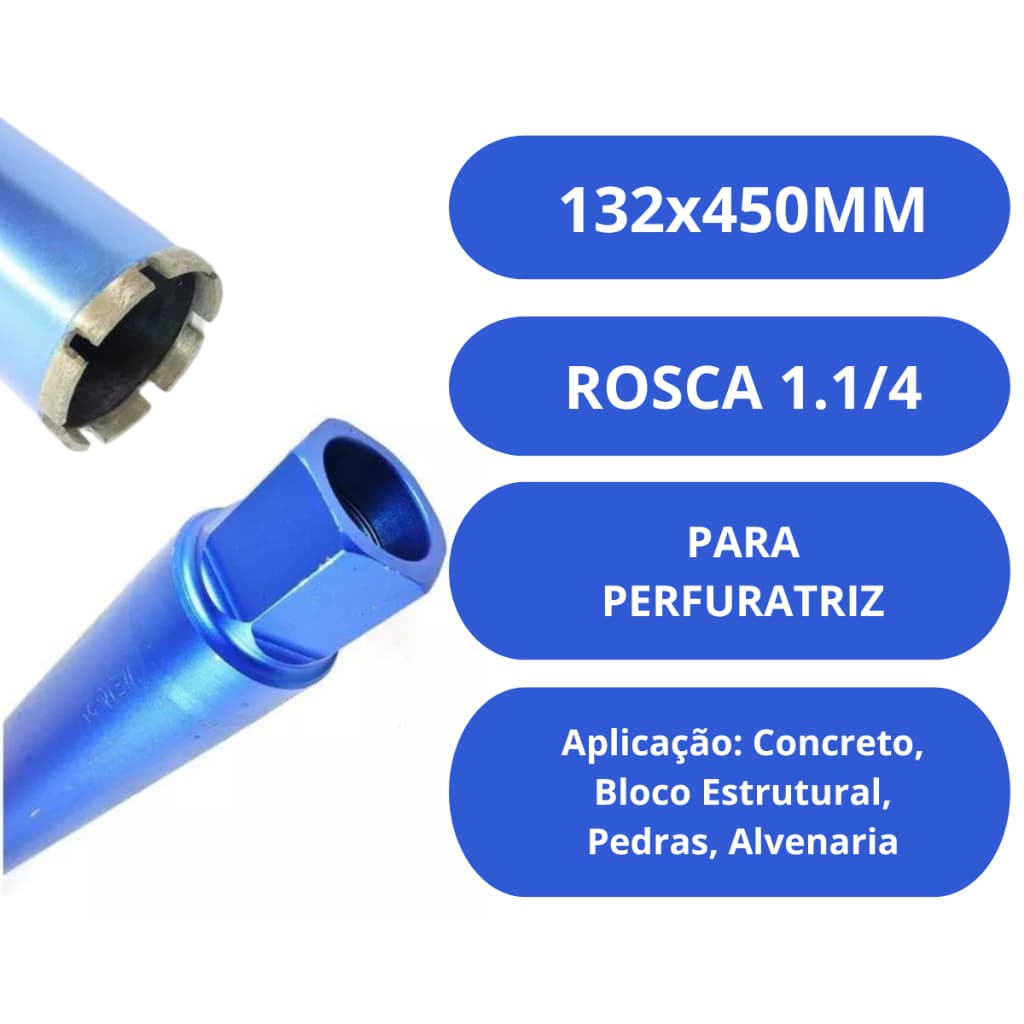 Serra Copo Diamantada Coroa Perfuratriz Rosca  1.1/4 Diamante