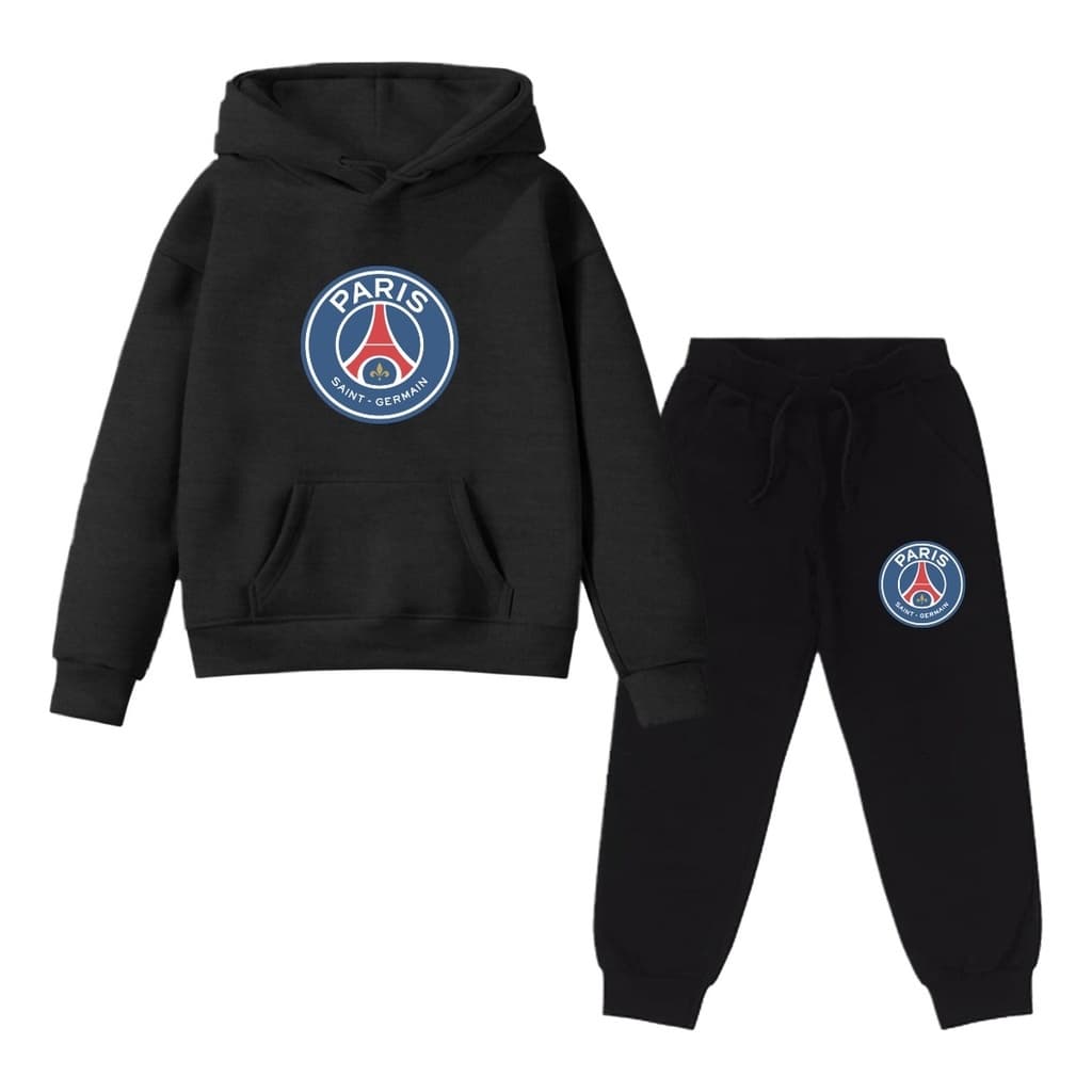 Kit Conjunto Blusa E Calça Moletom Infantil P S G Time Futebol - Envio Rápido